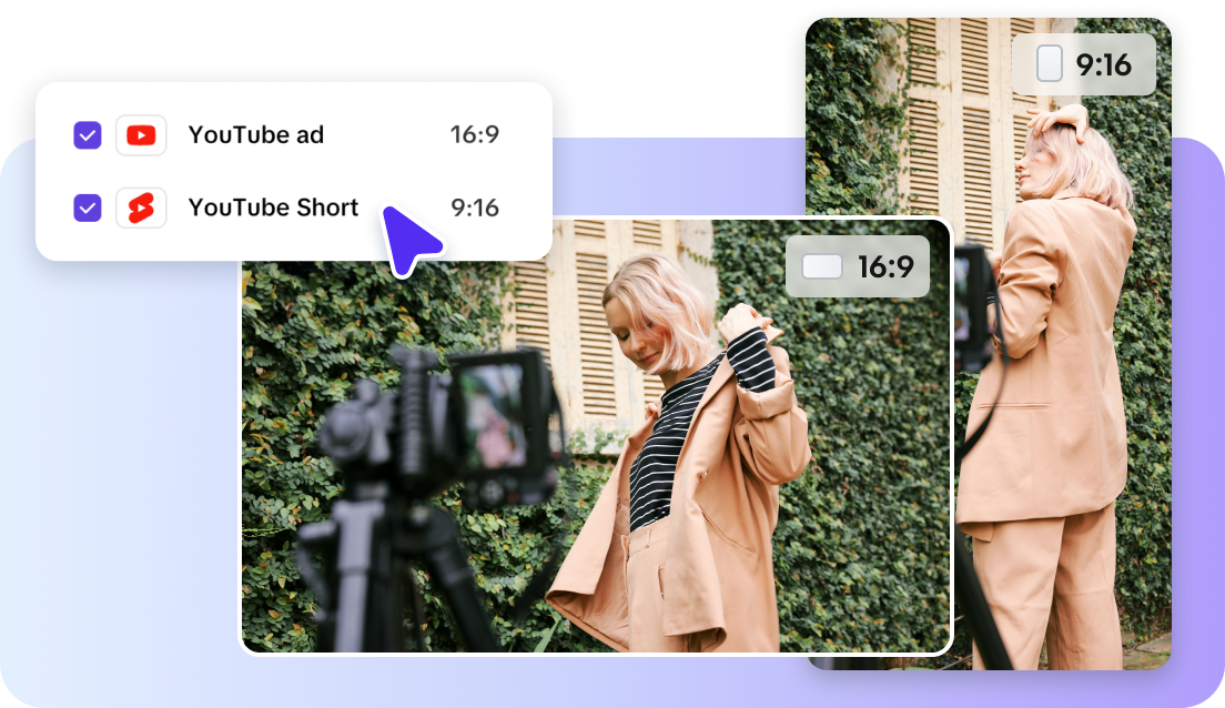 Fließende Seitenverhältnis-Voreinstellungen für alle YouTube-Inhalte.